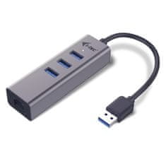USB 3.0 Metal HUB 3 Port + Gigabit Ethernet