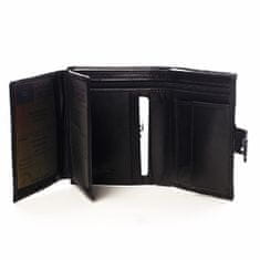 Delami Pánska kožená peňaženka so zápalkou Jay čierna
