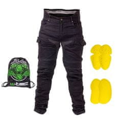 W-TEC Pánske moto jeansy Aredator EVO Farba čierna, Veľkosť 40