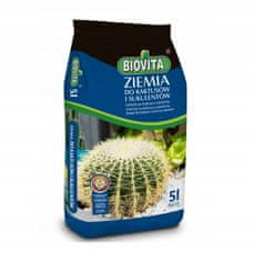 BioVita Zemitý substrát pre kaktusy a sukulenty 5 l
