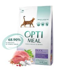 OptiMeal Superpremium Granule pre dlhosrsté mačky s kačicou 4 kg