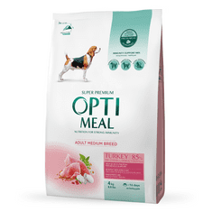 OptiMeal Superpremium 4kg pre dospelých psov stredných plemien s morčacim mäsom 4kg