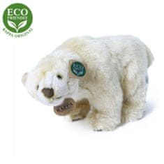 Rappa Plyšový ľadový medveď stojace 33 cm ECO-FRIENDLY