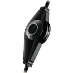 Canyon herný headset Corax GH-5A, USB + 3,5mm jack, ovládanie hlasitosti, 2v1, 3.5mm adaptér, kábel 2m, čierny