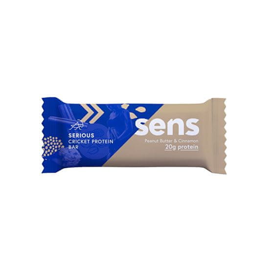 Sens Serious Protein tyčinka s cvrčky múkou - Arašidové maslo & Škorica 60 g