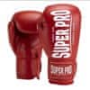Boxerské rukavice SUPER PRO Combat Gear Champ - červená/biela