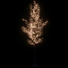 Vidaxl Kvitnúca čerešňa LED strom teplá biela 672 LED 400 cm
