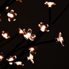 Vidaxl Kvitnúca čerešňa LED strom teplá biela 672 LED 400 cm