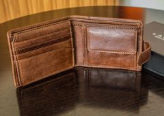 Lagen kožená peňaženka Cash Saver hnedá TAN