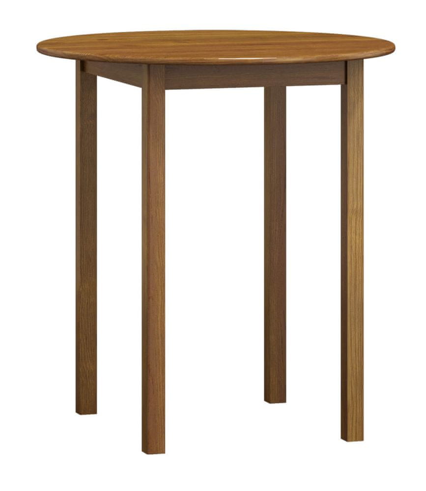 eoshop Stôl kruhový Nr.3 - priemer 60 cm (Farba dreva: Dub)
