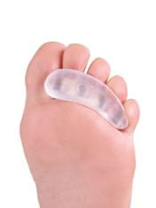Foot Morning Toes Separator zdravotná gélová pomôcka pod prsty s tromi krúžkami pre pravé chodidlo