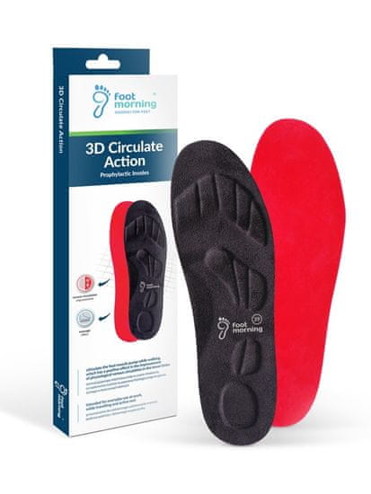 Foot Morning 3D Circulate Action zdravotné vložky do topánok s podporou krvného obehu