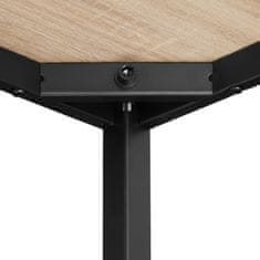 tectake Pracovný stôl Flint - Industrial svetlé drevo, dub Sonoma, 120 cm