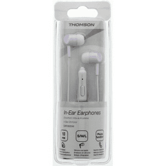 HAMA Thomson slúchadlá s mikrofónom EAR3005, silikónové štuple, biela