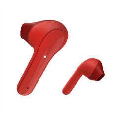 HAMA Bluetooth slúchadlá Freedom Light, kôstky, nabíjacie púzdro, červená