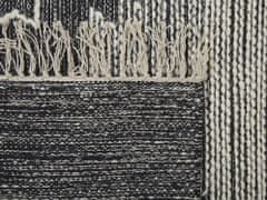 Beliani Bavlnený koberec 80 x 150 cm čierna/biela ARBAA