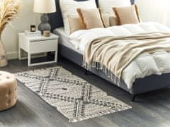 Beliani Bavlnený koberec 80 x 150 cm čierna/biela ARBAA