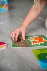 Farfarland Vzdělávací hra se suchým zipem "kdo kde žije". Hry pro děti - barevné skládačky deskové hry pro batolata. Rané vzdělávání