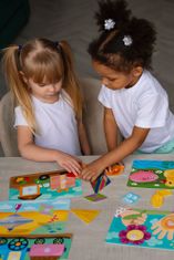 Farfarland Vzdělávací hra se suchým zipem "obrazec". Hry pro děti - barevné skládačky deskové hry pro batolata. Rané vzdělávání