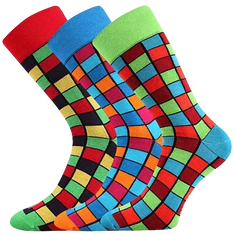 Lonka farebné spoločenské ponožky Wearel 021 (3 páry v balení), 39-42