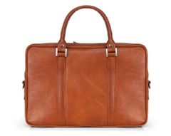 Solier kožená taška na notebook Mac Carrier vintage hnedá