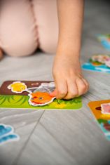 Farfarland Vzdělávací hra se suchým zipem "matka a dítě". Hry pro děti - barevné skládačky deskové hry pro batolata. Rané vzdělávání