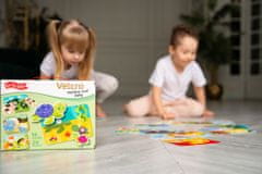 Farfarland Vzdělávací hra se suchým zipem "matka a dítě". Hry pro děti - barevné skládačky deskové hry pro batolata. Rané vzdělávání