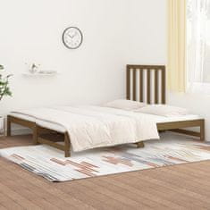 Petromila vidaXL Rozkladacia denná posteľ medová 2x(90x200) cm borovicový masív