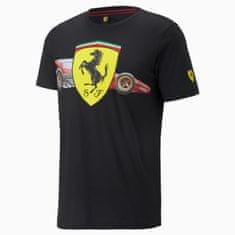 Ferrari tričko RACE HERITAGE černo-žlto-červené M