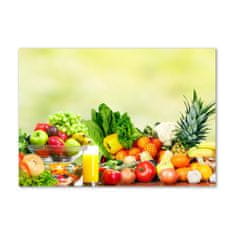 Wallmuralia.sk Foto obraz akrylové sklo Zelenina a ovocie 100x50 cm 2 prívesky