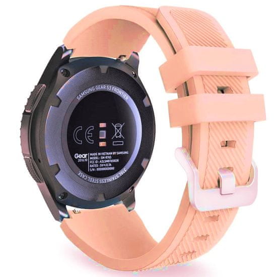 BStrap Silicone Sport remienok na Huawei Watch GT 42mm, sand pink