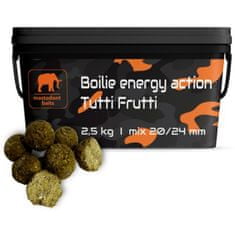 Mastodont Baits Boilie energy action Tutti Frutti mix 2,5 kg 20/24mm