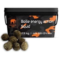 Mastodont Baits Boilie energy action Squid mix 2,5 kg 20/24mm
