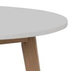 Actona Okrúhly jedálenský stôl Raven biely/hnedý