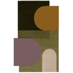 Flair Kusový koberec Abstract Lozenge Green/Multi 120x180