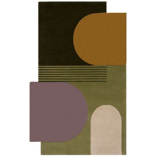 Flair Kusový koberec Abstract Lozenge Green/Multi