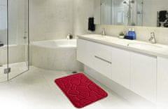 BO-MA Protišmyková kúpeľňová predložka 3D 0133 Red 50x80