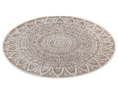 Mujkoberec Original Kusový koberec Mujkoberec Original Nora 105453 Linen kruh – na von aj na doma 140x140 (priemer) kruh
