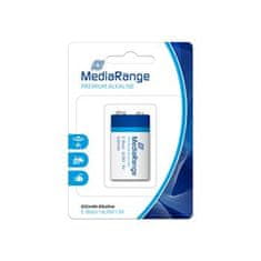 MediaRange Premium batéria 6LR61 / E-Block 9V, Alkalická; MRBAT107