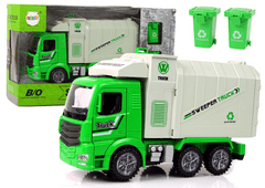 shumee Smetiarske auto Zelený pohyblivý kontajner žiariace kolesá