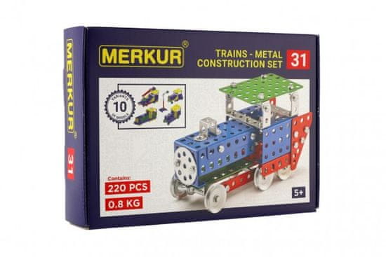 Merkur Merkúr 031 Železničné modely 211 dielov, 10 modelov