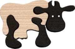 Fauna Drevené mini puzzle krava FAUNA