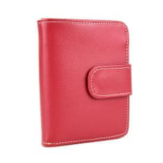 VegaLM Malá dámska kožená peňaženka v čevenej farbe