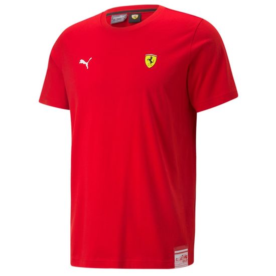 Ferrari tričko PUMA RACE žlto-bielo-červené