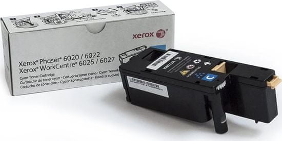 Xerox Xerox original toner 106R02760 pro Phaser 6020/ 6022/ WC6025/ 6027/ 1000 str., azurový