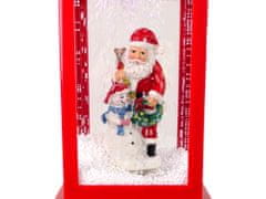Lean-toys Vianočná dekorácia Lampy so Santa Clausom 2v1 Vianočné koledy Svetlá