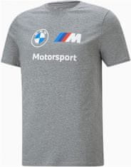 Bmw tričko PUMA MMS ESS LOGO medium heather modro-bielo-červeno-šedé L