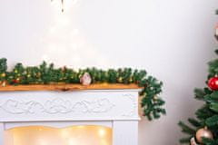MAGIC HOME Girlanda Vianoce, 50 LED, teplá biela, 3xAA, 8 funkcií