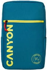 Canyon CSZ-02 batoh pre 15.6" notebook, 20x25x40cm, 20L, príručná batožina, tmavo zelená