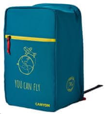 Canyon CSZ-03 batoh pre 15.6" notebook, 20x25x40cm, 20L, príručná batožina, tmavo zelená